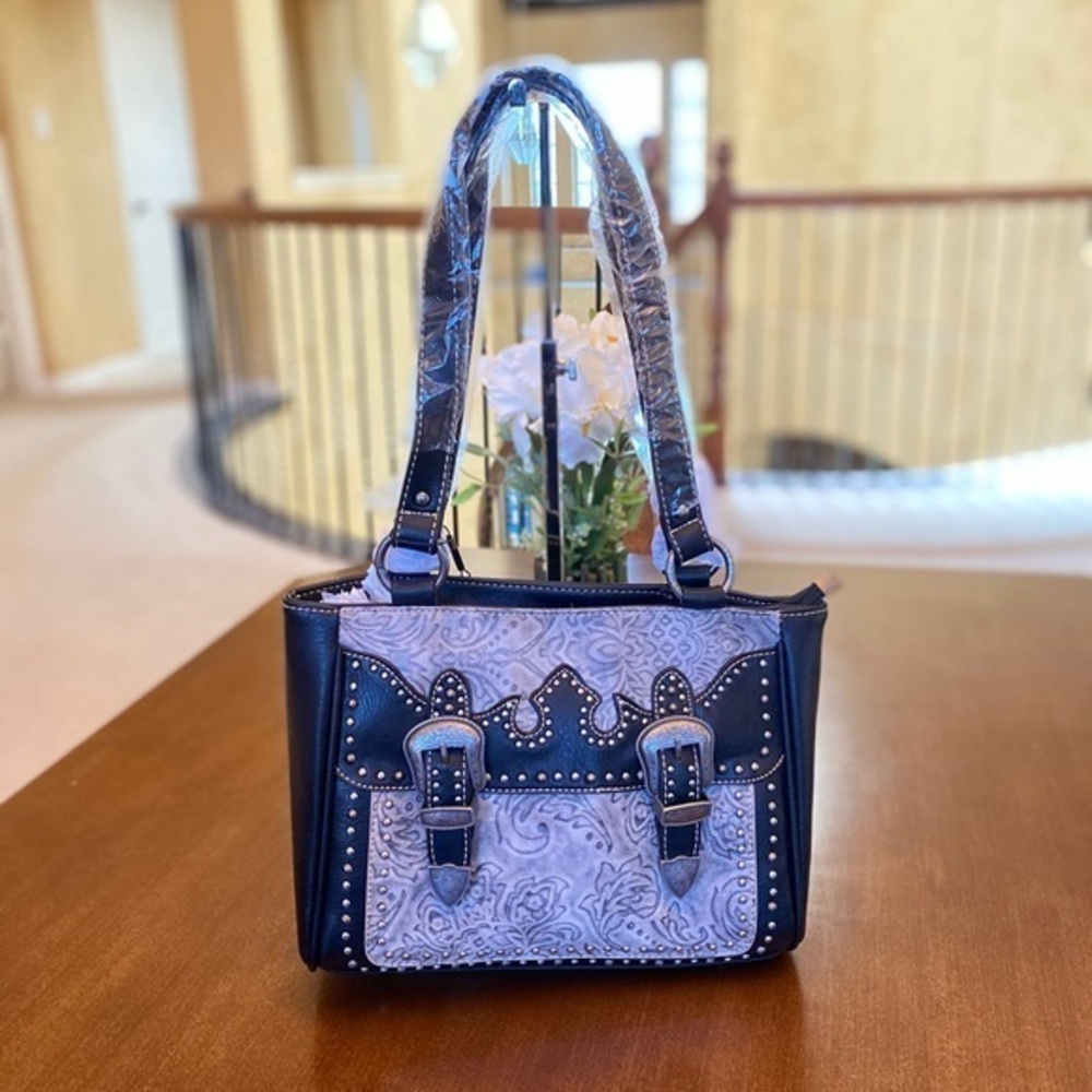 Montana west buckle collection tote bag